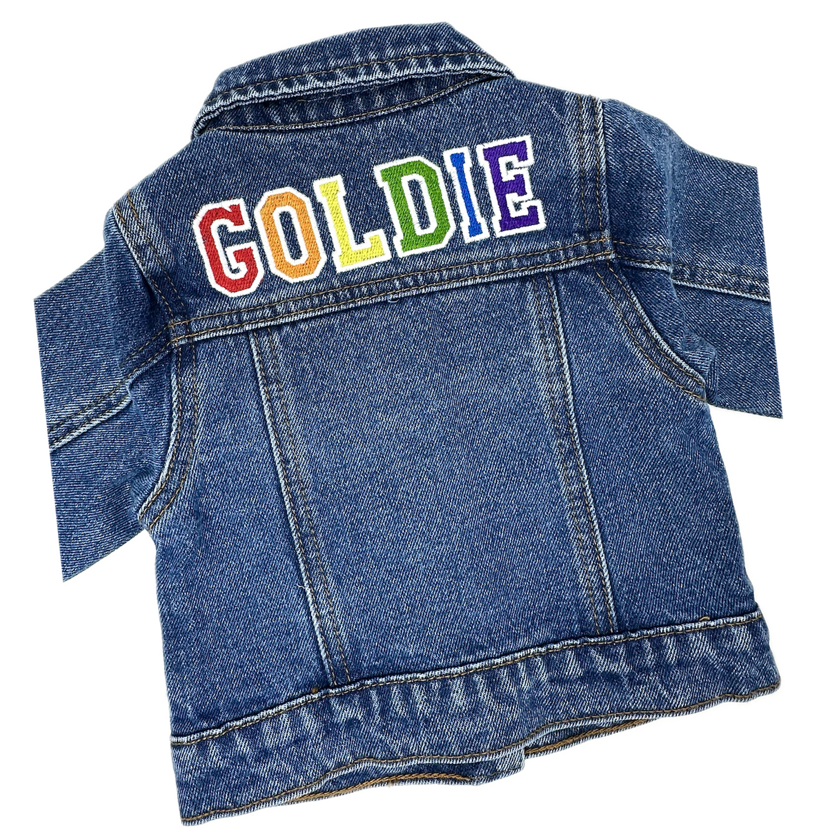 Personalized jean best sale jacket for baby