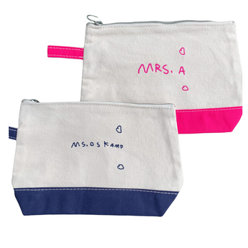 Kids custom signature pouch  Stitchmonograms   