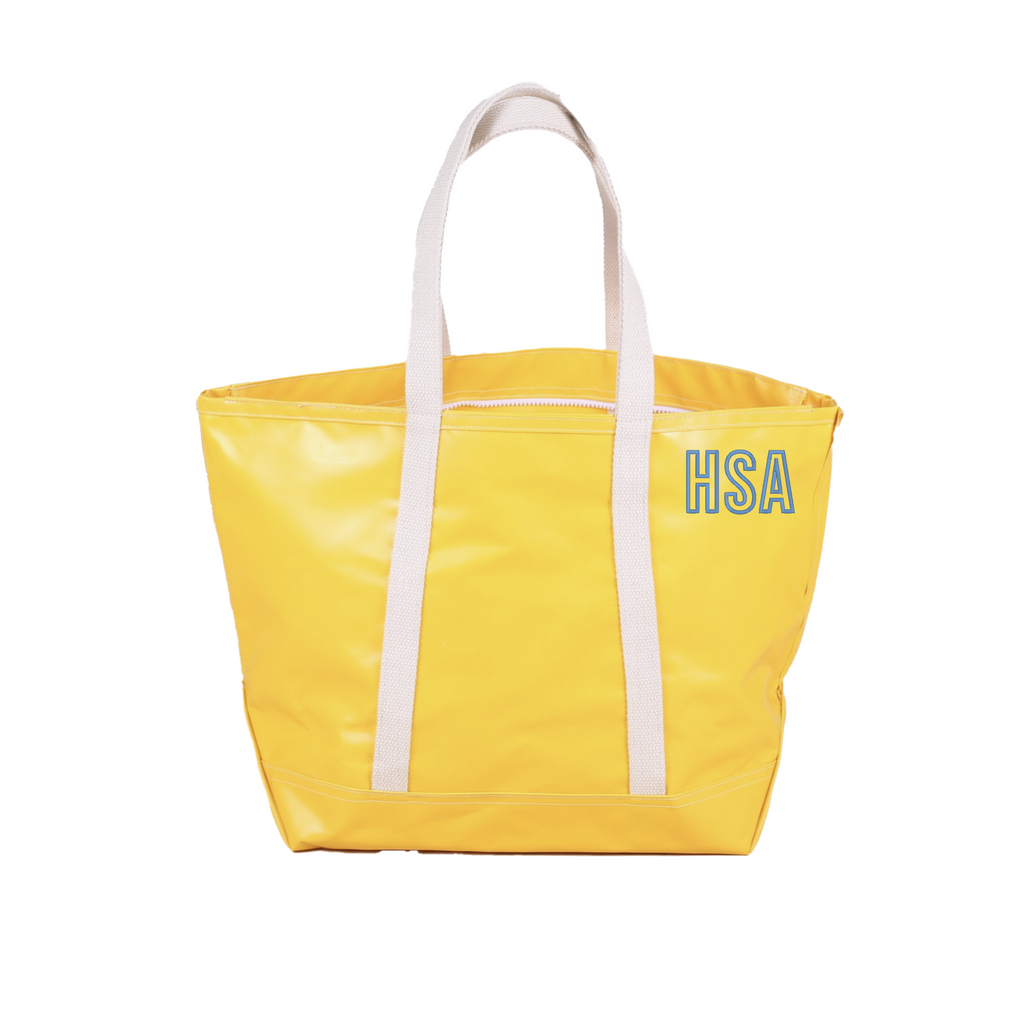 Waterproof Splash Tote, Yellow Stitchmonograms