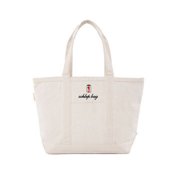 Medium Canvas Tote with Icon, Natural Stitchmonograms