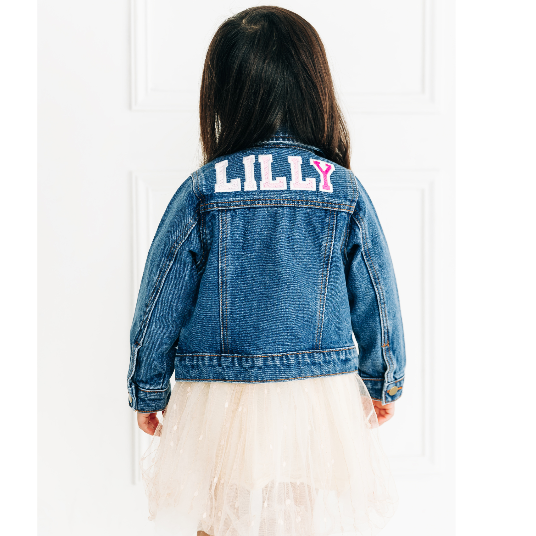 Ombre denim jacket best sale