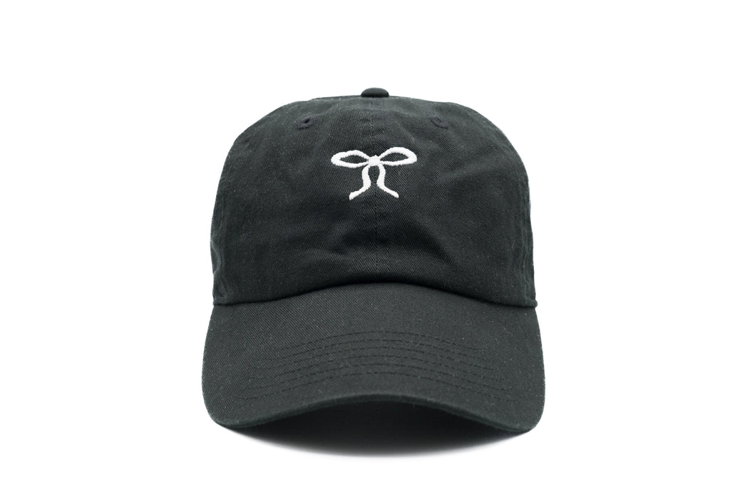 Womens Icon Baseball Hat, Black Stitchmonograms