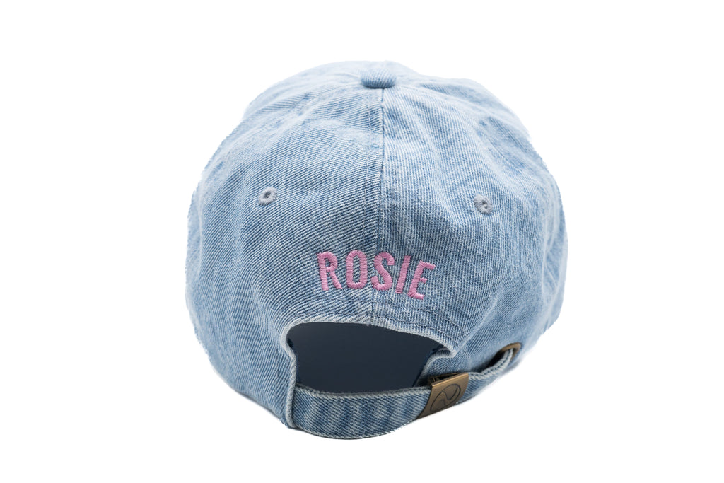 Varsity Baseball Hat, Light Denim Stitchmonograms